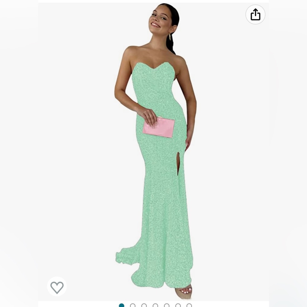 Mint green gown. Size 2